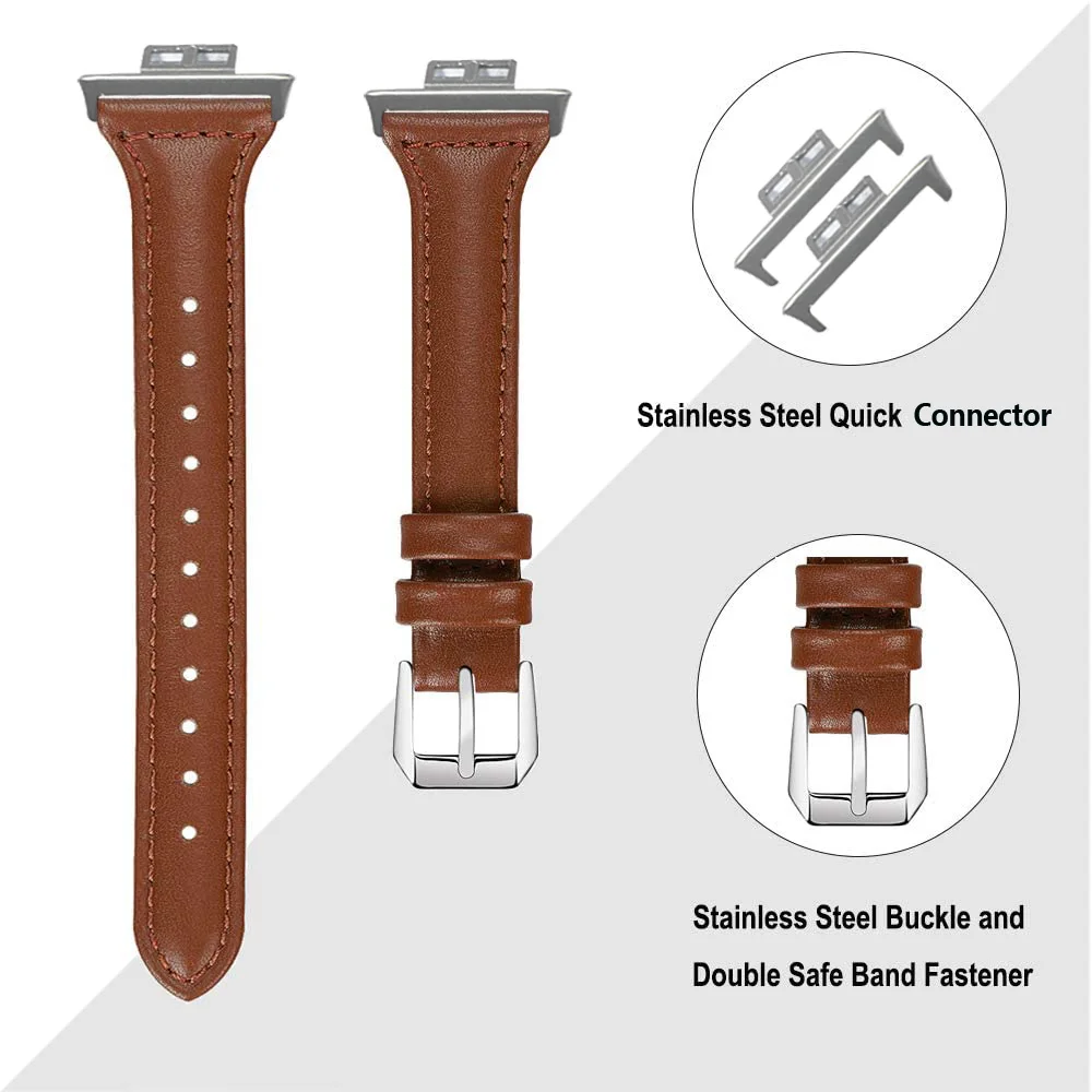 genuine leather band for huawei watch fit strap smartwatch accessories wristband bracelet huawei watch fit 2020 new strap free global shipping