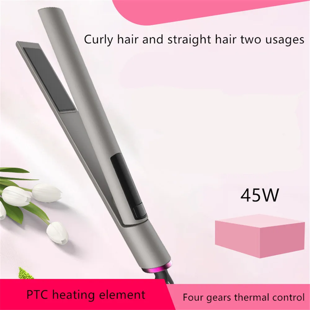 Многофункциональный цифровой выпрямитель для волос кудрявые волосы и прямые два