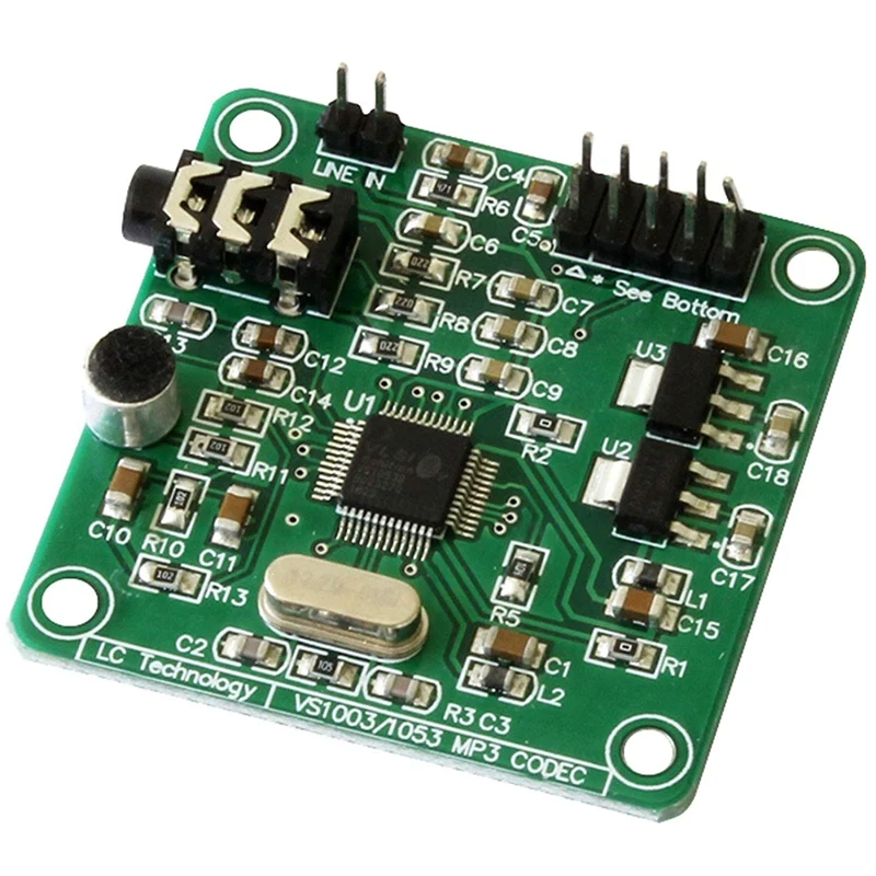 

VS1053 MP3 Module Development Board with On-Board Recording Function SPI Interface