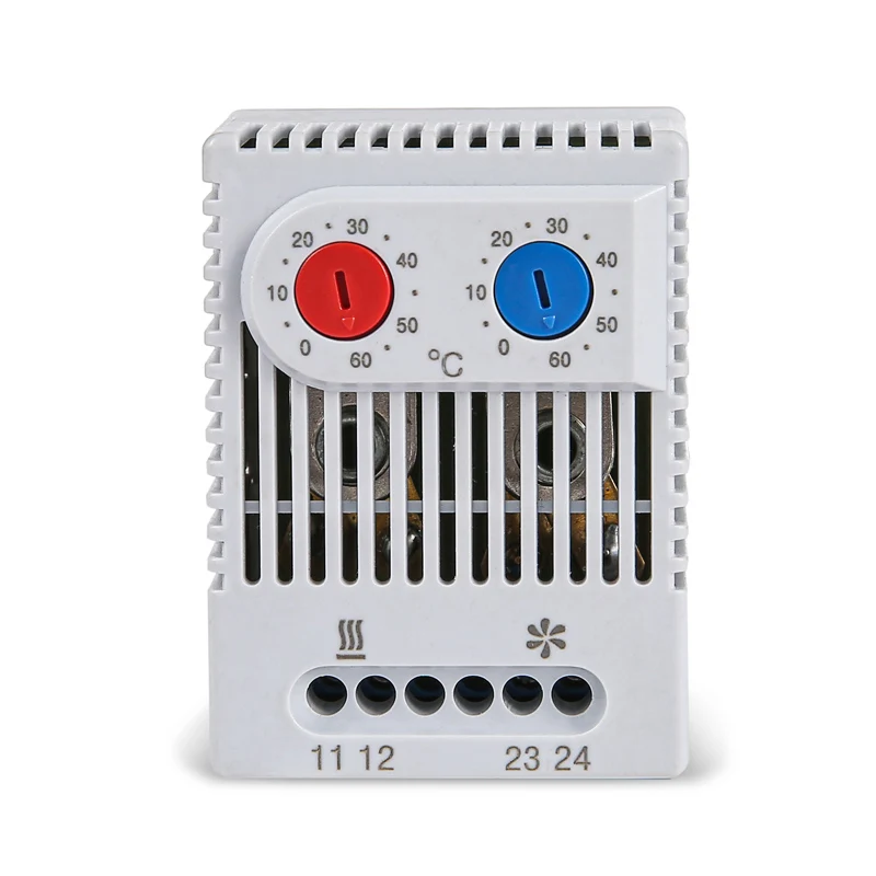 0 60'C KTO011 KTS011 DIN Rail Мини Компактный биметаллические термостат механический