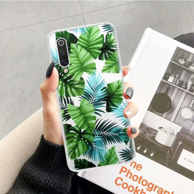 Чехол для телефона с тропическими листьями персиковыми цветами Xiaomi Redmi Note 10 9 8 Pro 9S