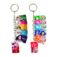 tokyo revengers anime cosplay keychains takemichi hinata atsushi chibi kawaii bag keyrings fans collection key chain gift