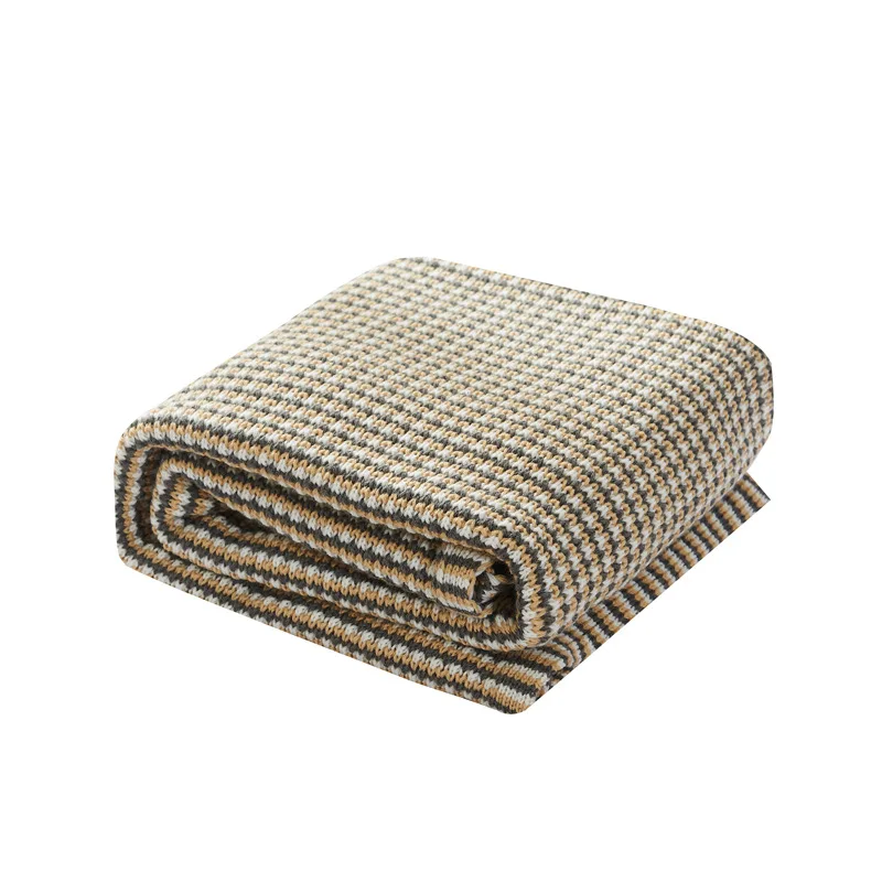 

2021 New Spring & Autumn Knitted Blanket Lunch Break Blanket Home Sofa Blankets Woolen Blanket Leisure Watch TV Sleep Office