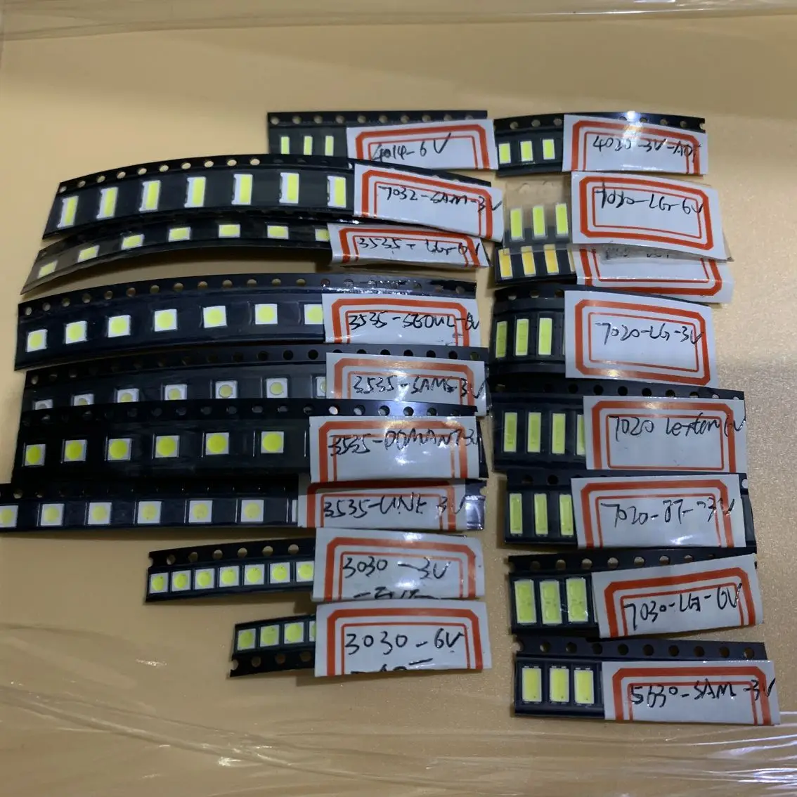 Светодиодный комплект SMD 1 Вт 150 шт. 3 в/6 в 2835/3030/2828/3535/5630/7020/7030/4020 холодный белый для