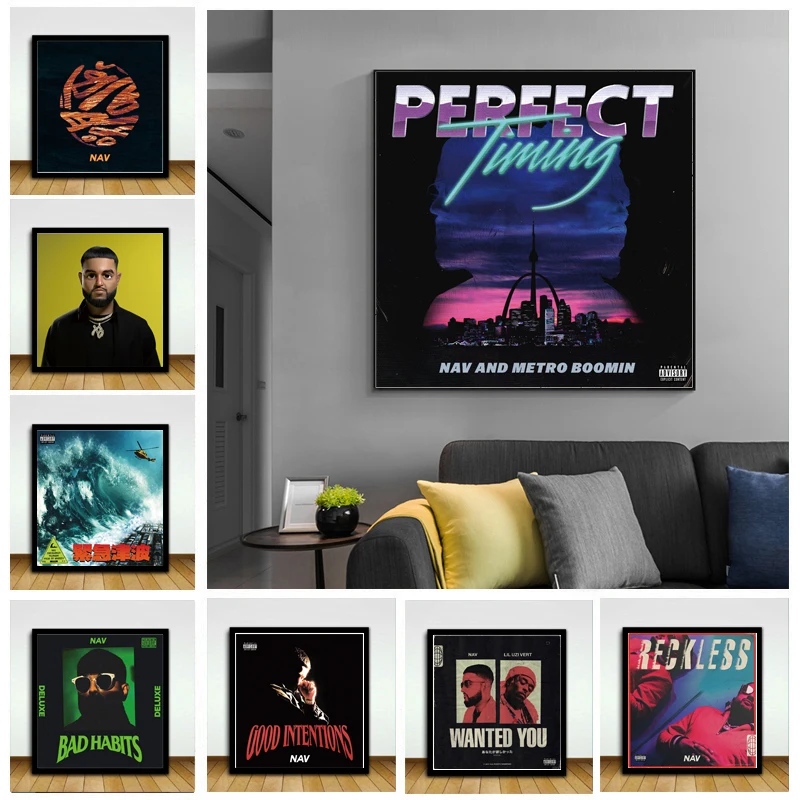 A188 подарок NAV Metro Boomin идеальное время музыкальный альбом Постер со звездами