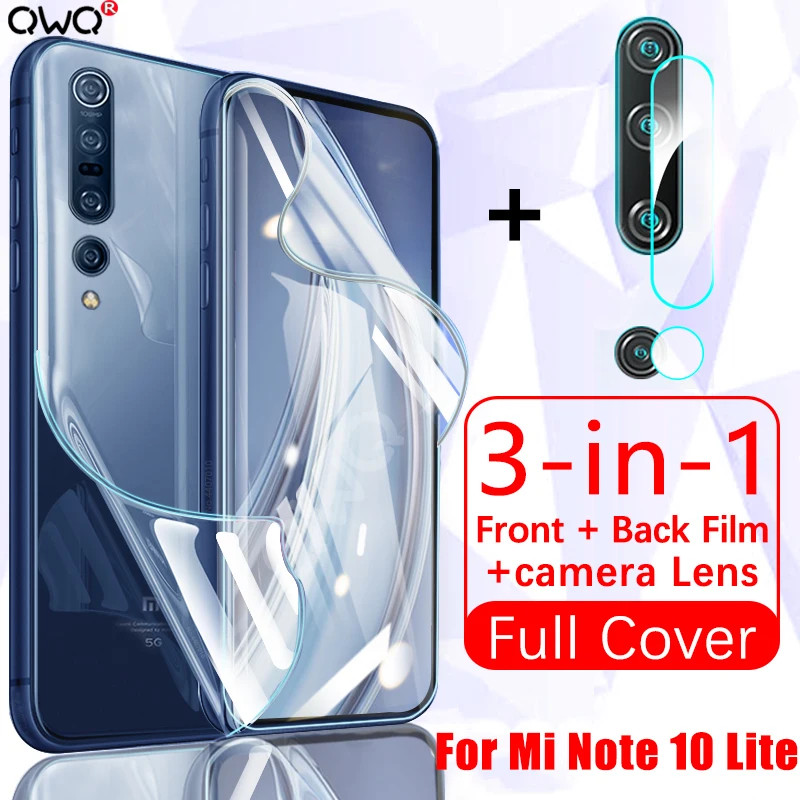 Полное покрытие гидрогель пленка для Xiaomi 8 9 SE 9T 10 Pro Note Lite экран протектор Redmi 9S