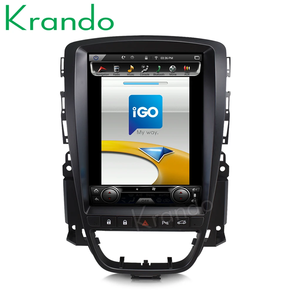 Автомобильный мультимедийный плеер Krando на платформе Android 9 0 с вертикальным