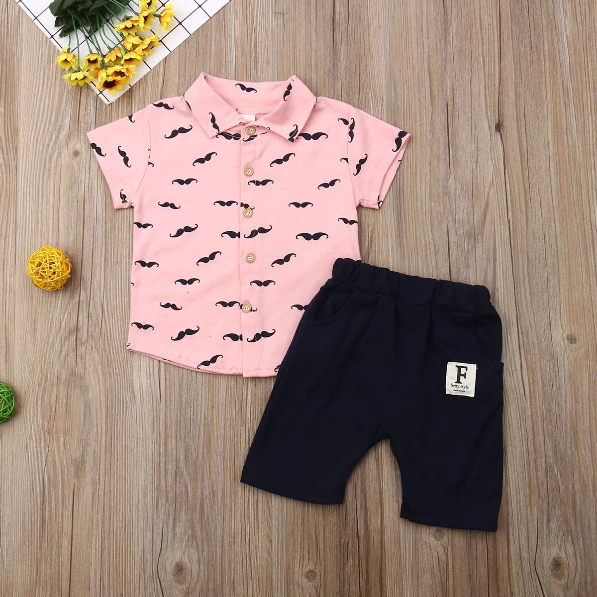 2019 Детская летняя одежда комплекты из 2 предметов Одежда для младенцев мальчиков