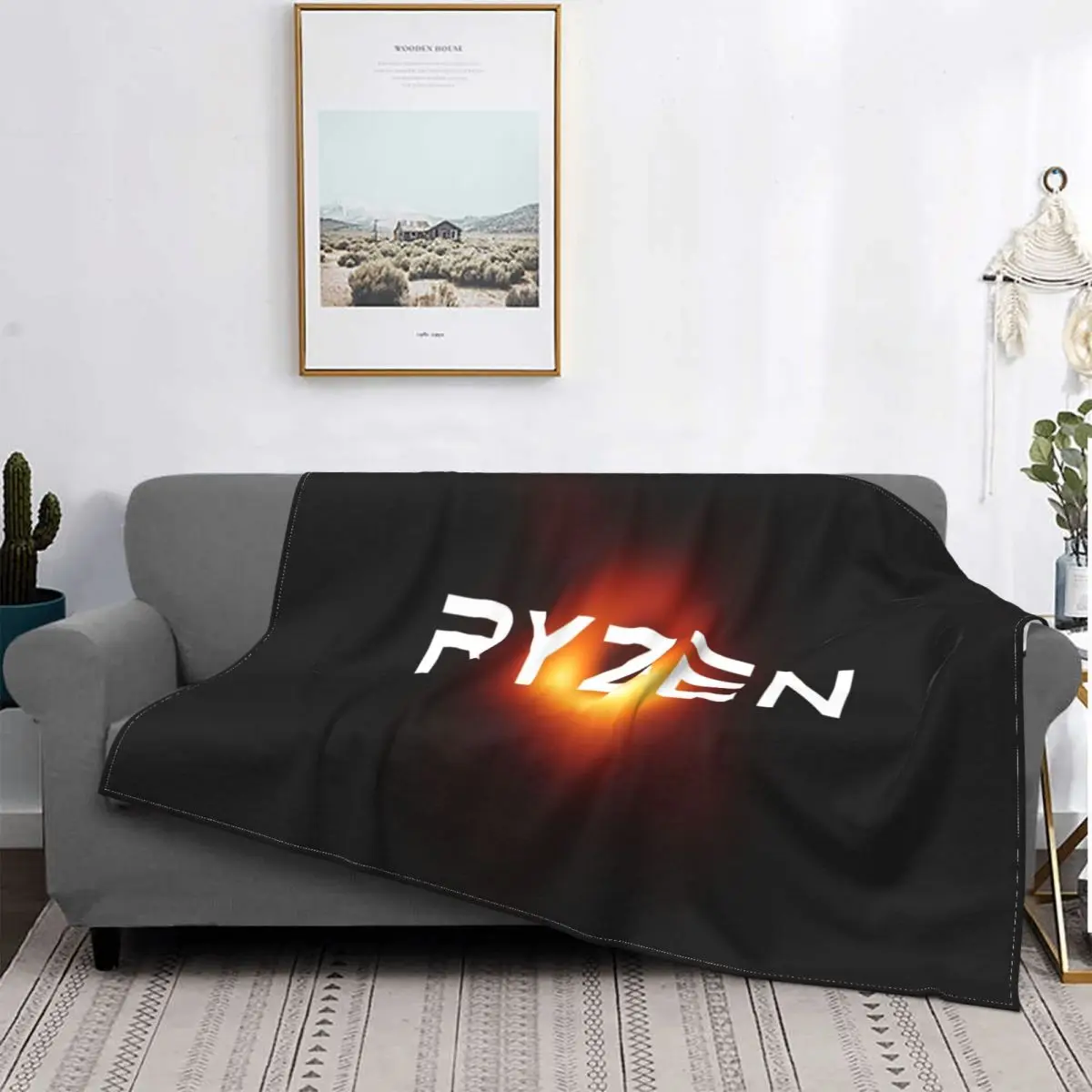 

Одеяло Amd Ryzen 97, покрывало для кровати, клетчатые одеяла для двуспальной кровати, декоративное одеяло, плюшевый Свитшот