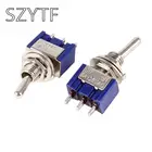 5 шт. MTS-102 3Pin 2 файла SPDT вкл-ВКЛ Мини тумблер 6A 125VAC мини-переключатели