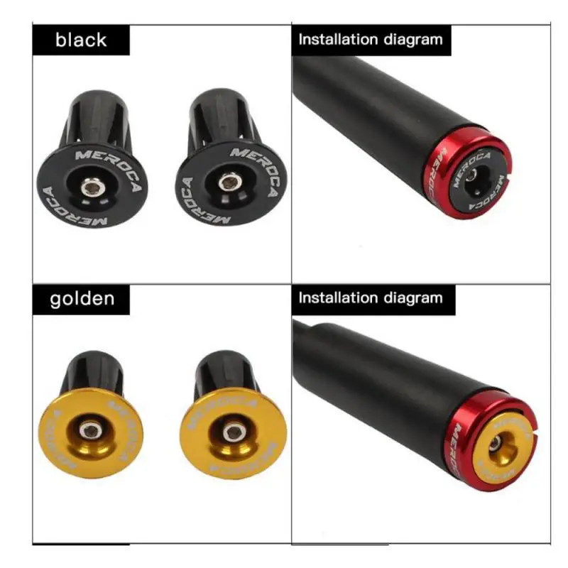 

1pair Aluminum Mountain Bike Bar Ends Plugs Road Handlebar Grips Caps End Plug Superlight For MTB Handlebar Accessory Cycling