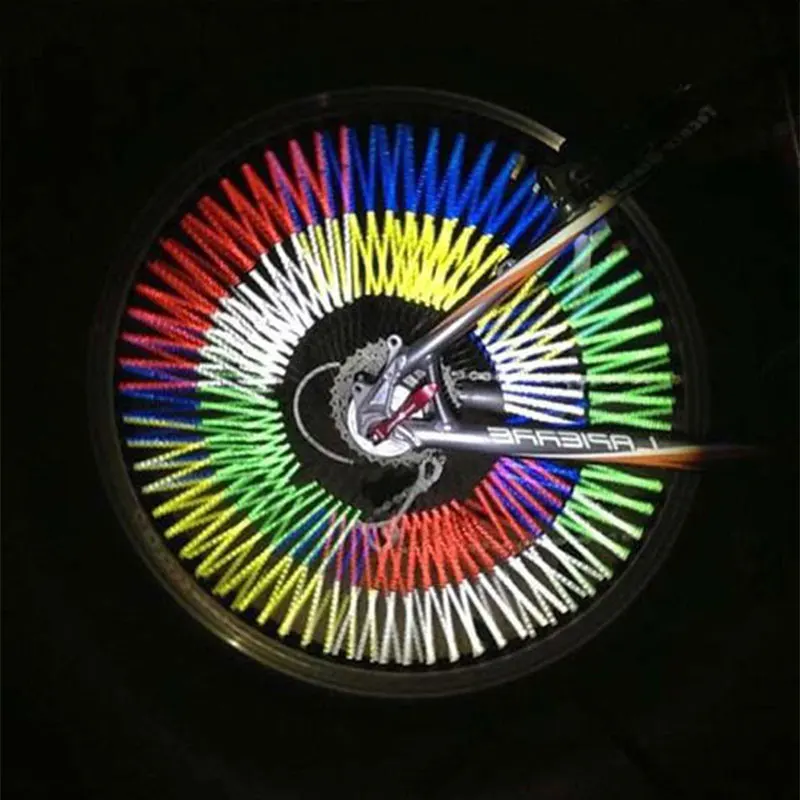 12 шт. велосипедное крепление обода колеса трубка для спицы желтая лента