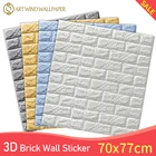 3D Наклейка на стену, имитация кирпича, украшение для спальни, водонепроницаемые самоклеющиеся обои для гостиной, кухни, ТВ, фон