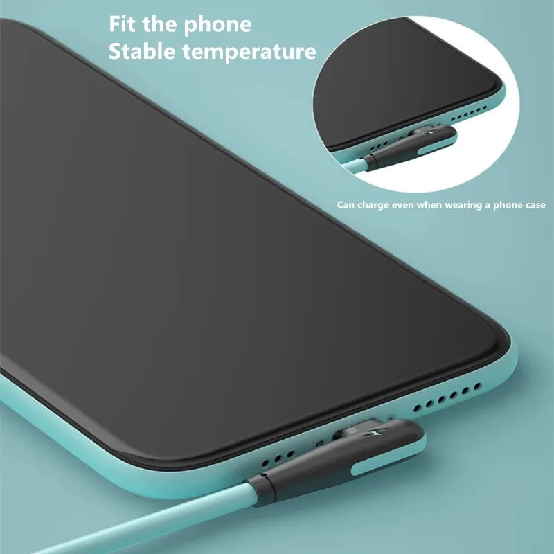 Кабель Usb C жидкий силикон быстрая зарядка кабель типа 90 градусов телефонный