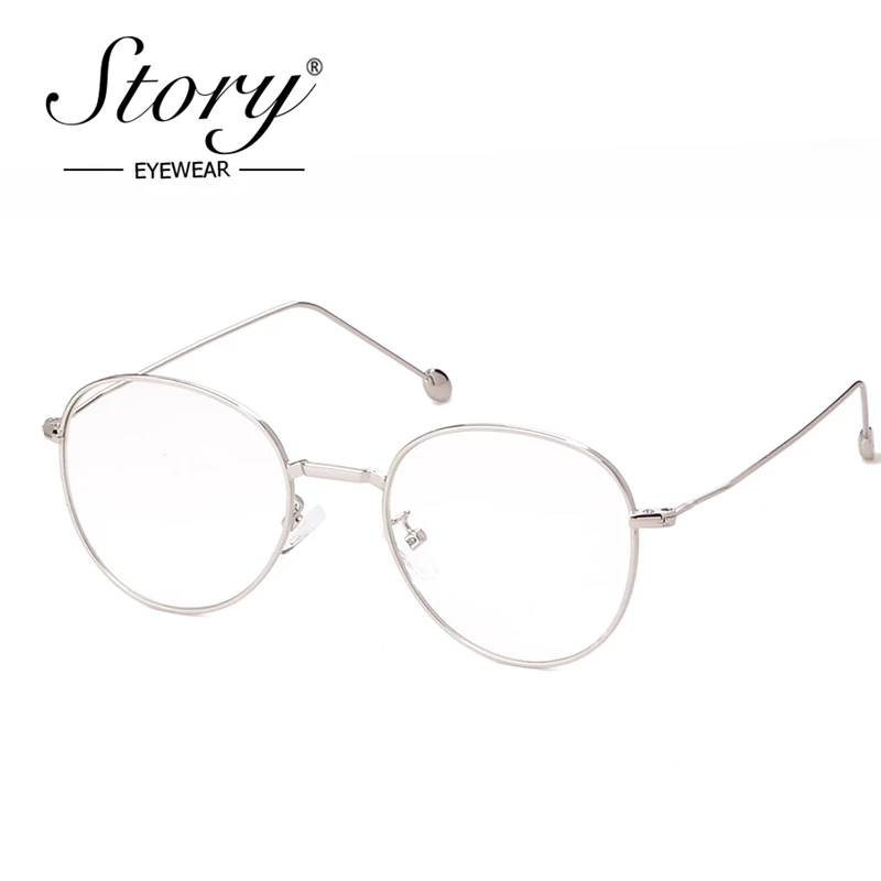 Оптические очки с круглыми прозрачными линзами STORY 2018 искусственные для мужчин и