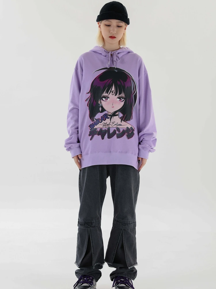 

Anime Print Pullovers Streetwear Women Hoodies Punk Long Sleeve Loose Autumn Casual Goth Female Sweatshirt 2020 Fashion Hoodies