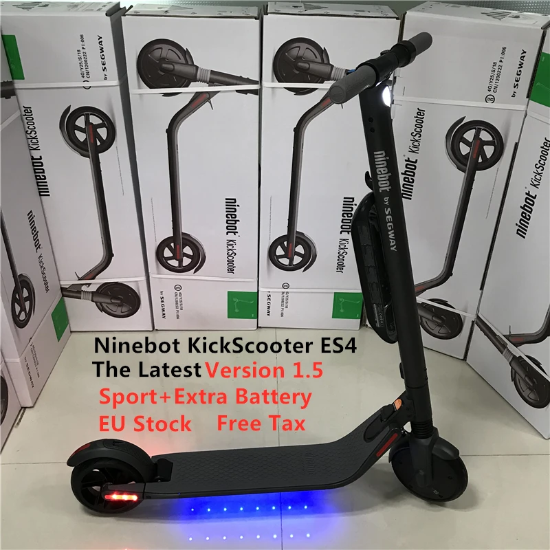 2019 оригинальный Ninebot ES4 KickScooter Version1.5 складной умный электрический скутер