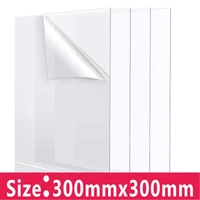300x300mm transparent plexiglass plate acrylic sheet methacrylate plastic glass metraquilato plexi perspex board clear stand