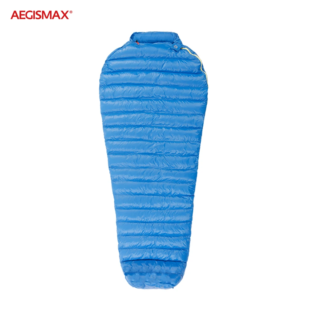 AEGISMAX M2 FP800 гусиный пух спальный мешок 36℉~ 45℉ Сверхлегкий Открытый Мумия сплайсинга Тип кемпинг теплый спальный мешок ветрозащитный