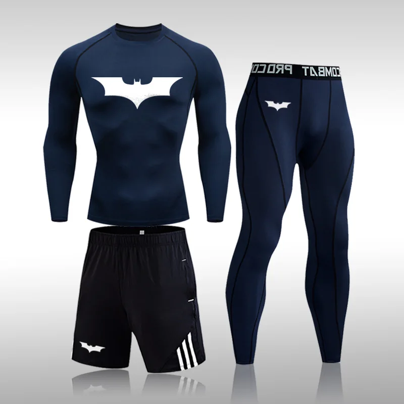 Быстросохнущая мужская тренировочная Спортивная одежда для спортзала фитнеса