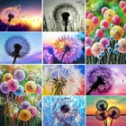 Одуванчик Алмазная Цветочная мозаика 5D алмазная живопись полная дрель Набор для вышивки крестом алмазная живопись полная дрель