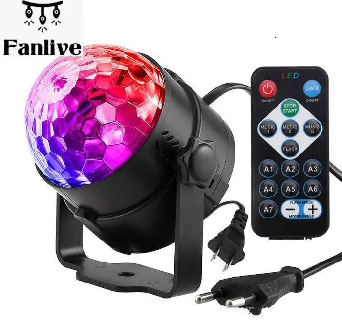 

30pcs DJ Disco Ball Lumiere 7 Colors Sound Activated Laser Projector RGB Stage Lighting effect Lamp Christmas KTV Music Party