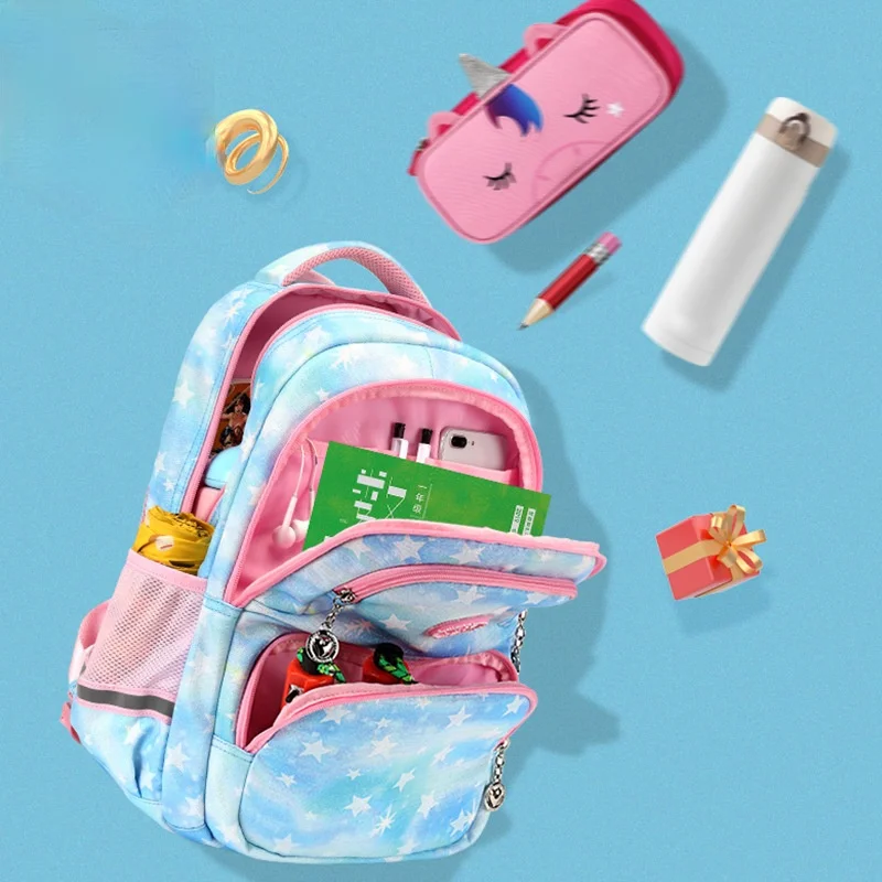 

2021 Children School bags for Girls Waterproof Orthopedic schoolbag Primary Backpack Kids Book Bags travel Backpack sac enfant