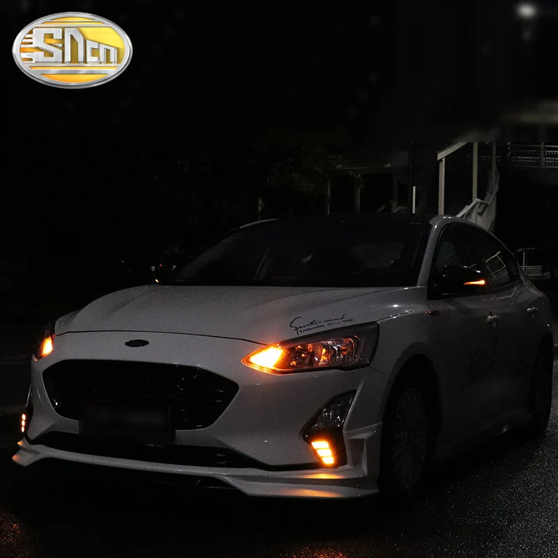 2 шт. светодиодный DRL для Ford Focus 5 MK5 2019 дневные ходовые огни противотуманная фара с
