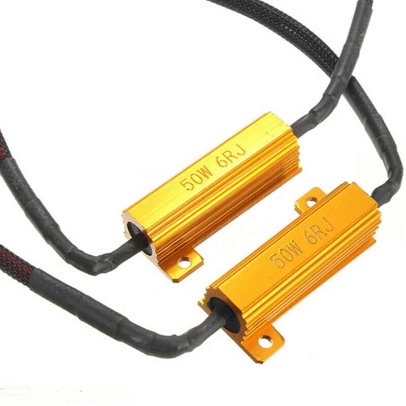 

H7 LED Anti Flicker Adapter Error Free Canceler Canbus Headlight Lamps Decoder