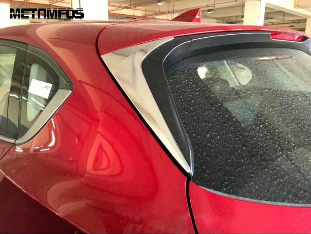 Для Mazda CX-5 CX5 KF 2017-2019 2020 2021 хром задний окно боковой спойлер крыло молдинг отделка