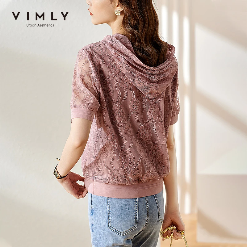 VIMLY летние женские толстовки 2021 модный новый пуловер Элегантные вязаные