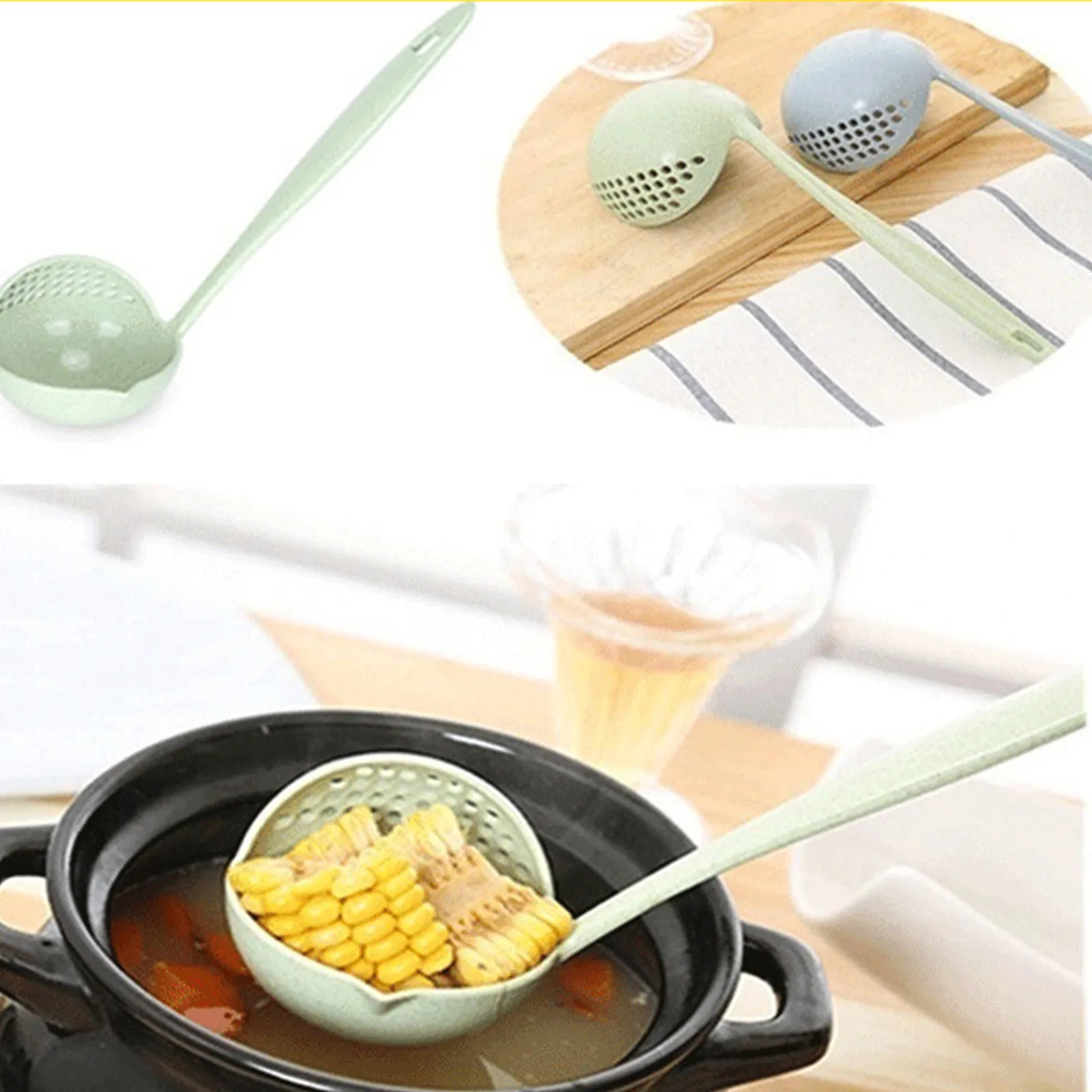 Многофункциональная ложка с фильтром Два в одном кухонные принадлежности