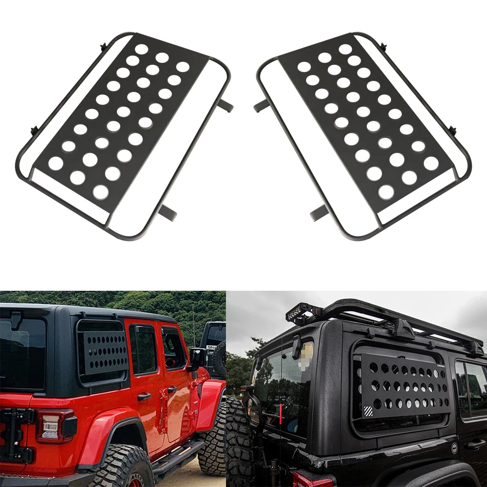 JL1186 боковая защита окна из алюминиевого сплава для Jeep JL Wrangler 2018 + lantsun(1