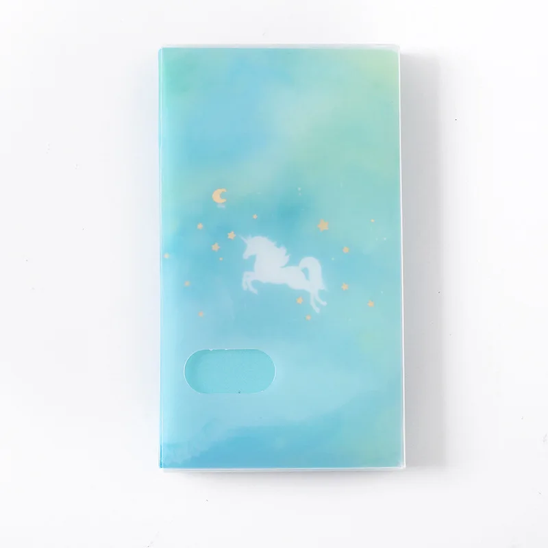 

Free Shipping, Smile PP Material 3 Inch Folder, Business Card Book, Card Package, Train Ticket Book, 120 Cards, Large Capacity