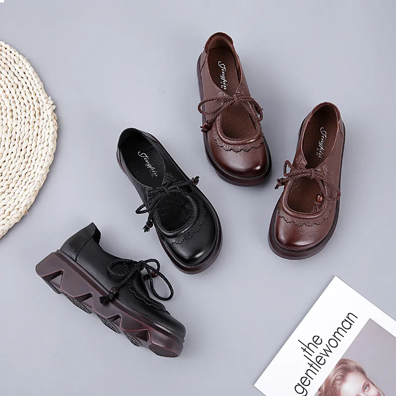 

2020 Spring New Original Platform Shoes Women's Ethnic Casual Shoes Women's Non-Slip Korean-Style Women