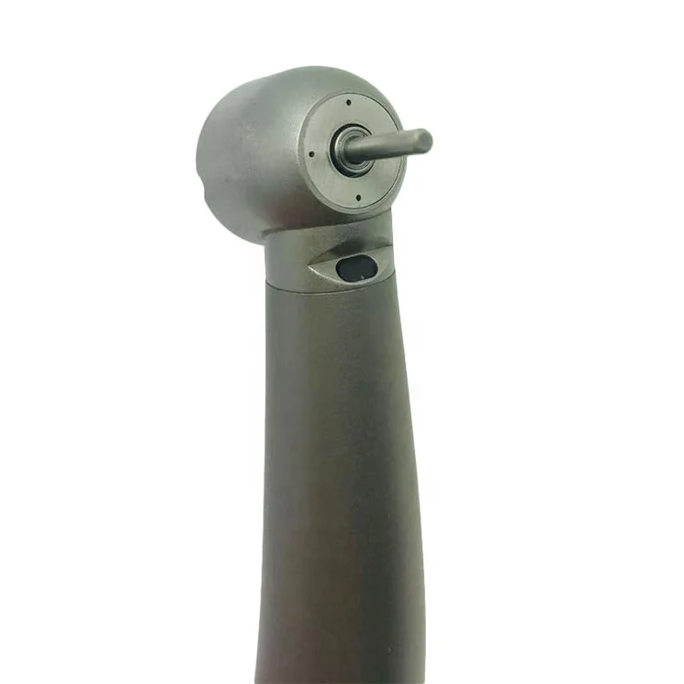 

Titanium push button high speed dental air turbine handpiece LED fiber optic / Dental air rotor 4 way spray ceramic bearing