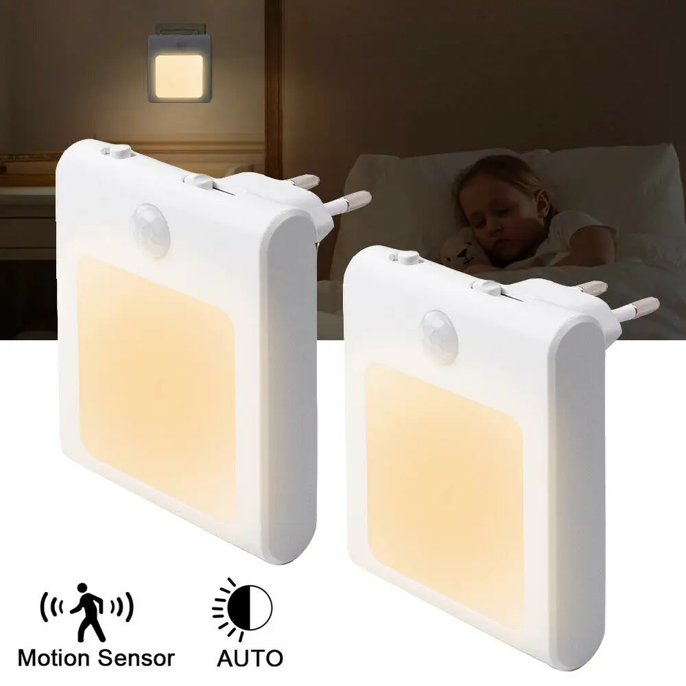 

LED Nightlight With motion detector Plugs Lamp Emergency light Children's room