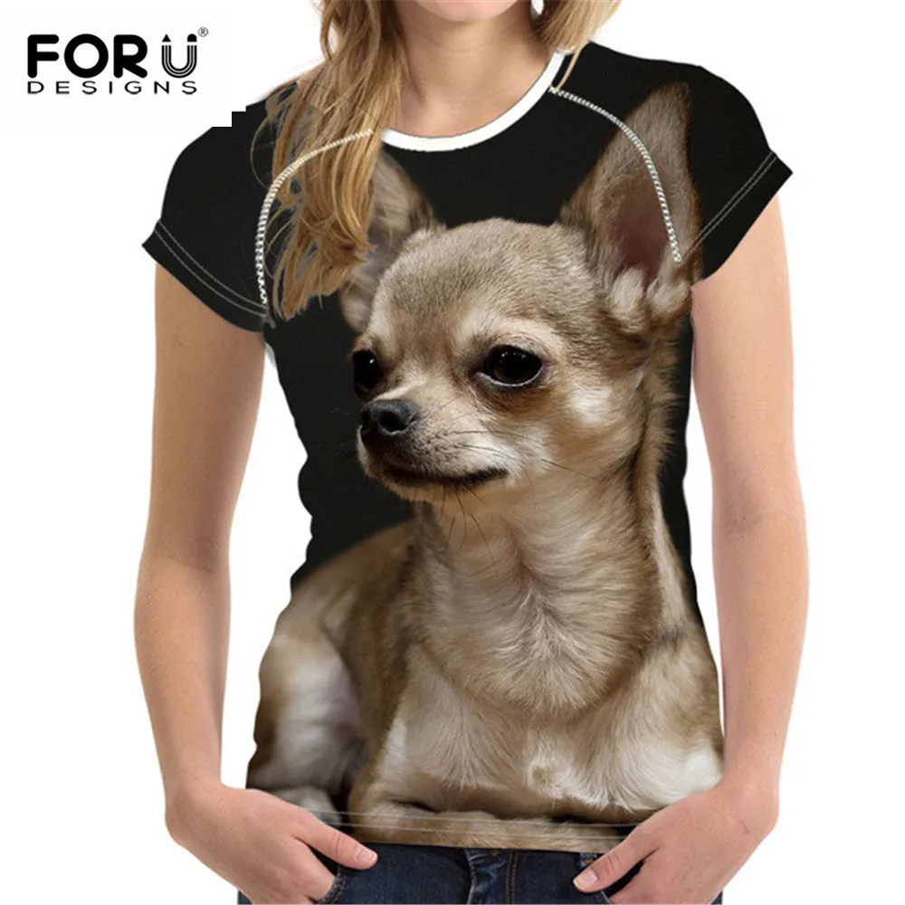 FORUDESIGNS/модные толстовки каваи Чихуахуа для женщин Толстовка кофты пуловер Cewneck Теплые Топы Свитшот Винтаж с длинным рукавом - Цвет: HMO209Z72W