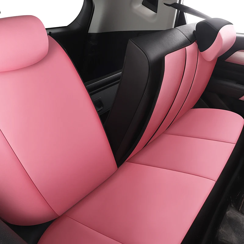 Universal Pink Car Seat Cover Set for Women and Girls Compatible with Citroen C2 C3 Aircross C4 CACTUS 2012 Ds4 Ds5 Saxo Xsara image 4
