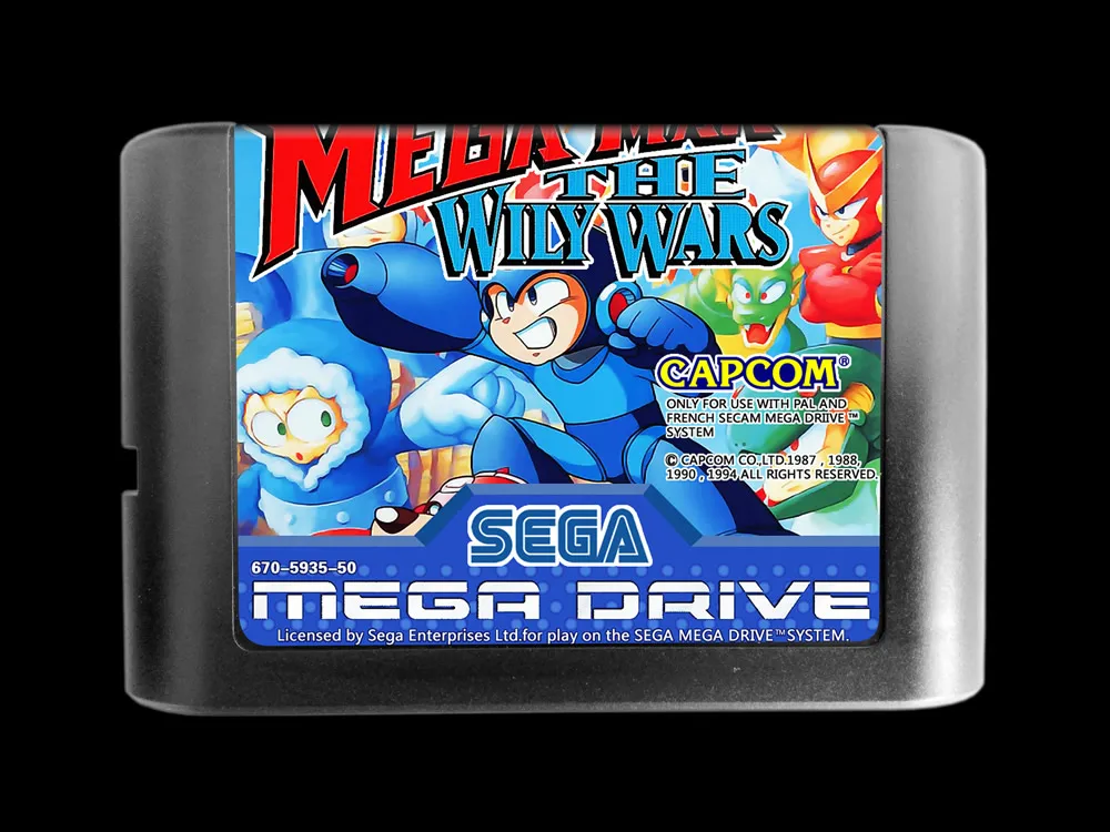 MD игра: мега человек игра &quotThe Wily Wars&quot (Европа PAL версия!)|Игры для консолей| |