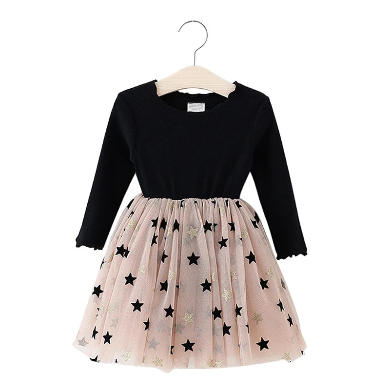 2019 autumn children princess dresses long sleeve winter tutu dress toddler kids girl wedding for party baby girls costume | Детская