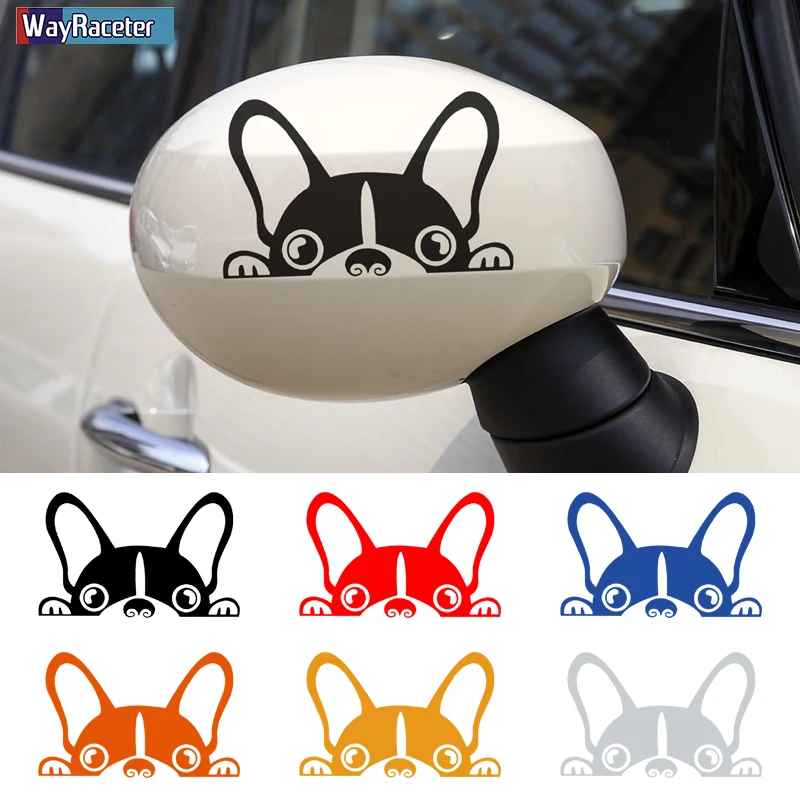 2 шт. наклейка на зеркало заднего вида Пип виниловая с принтом собаки для MINI Cooper R50