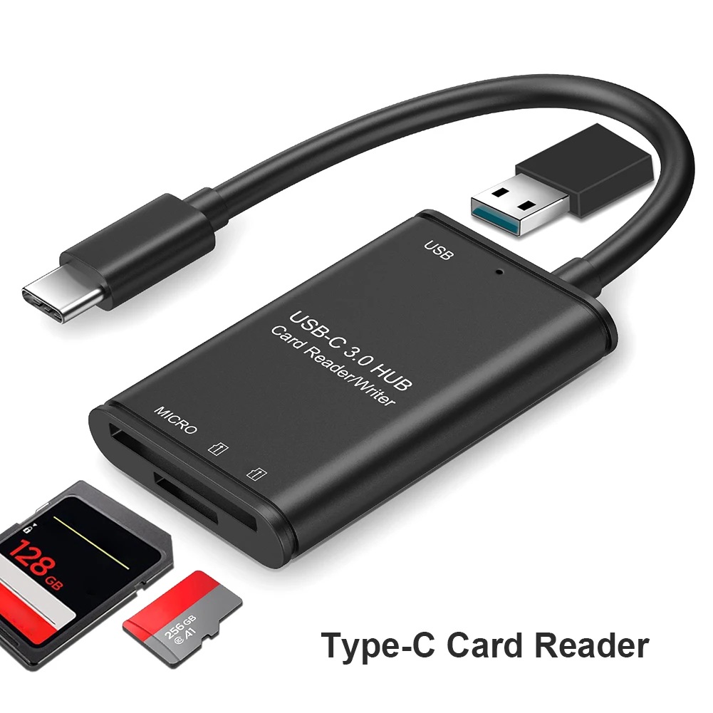 

USB-концентратор для Samsung, Lenovo, Xiaomi, Macbook Pro, USB 3,1, кардридер