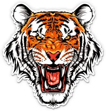 Виниловая наклейка Tiger 3 дюйма для автомобильного ноутбука I Pad телефона шлема