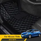 Автомобильные коврики для Nissan Tiida 2019 2018 2017 2016 2015 2014 2013 2012 интерьерные аксессуары для укладки ковры защиты колодки