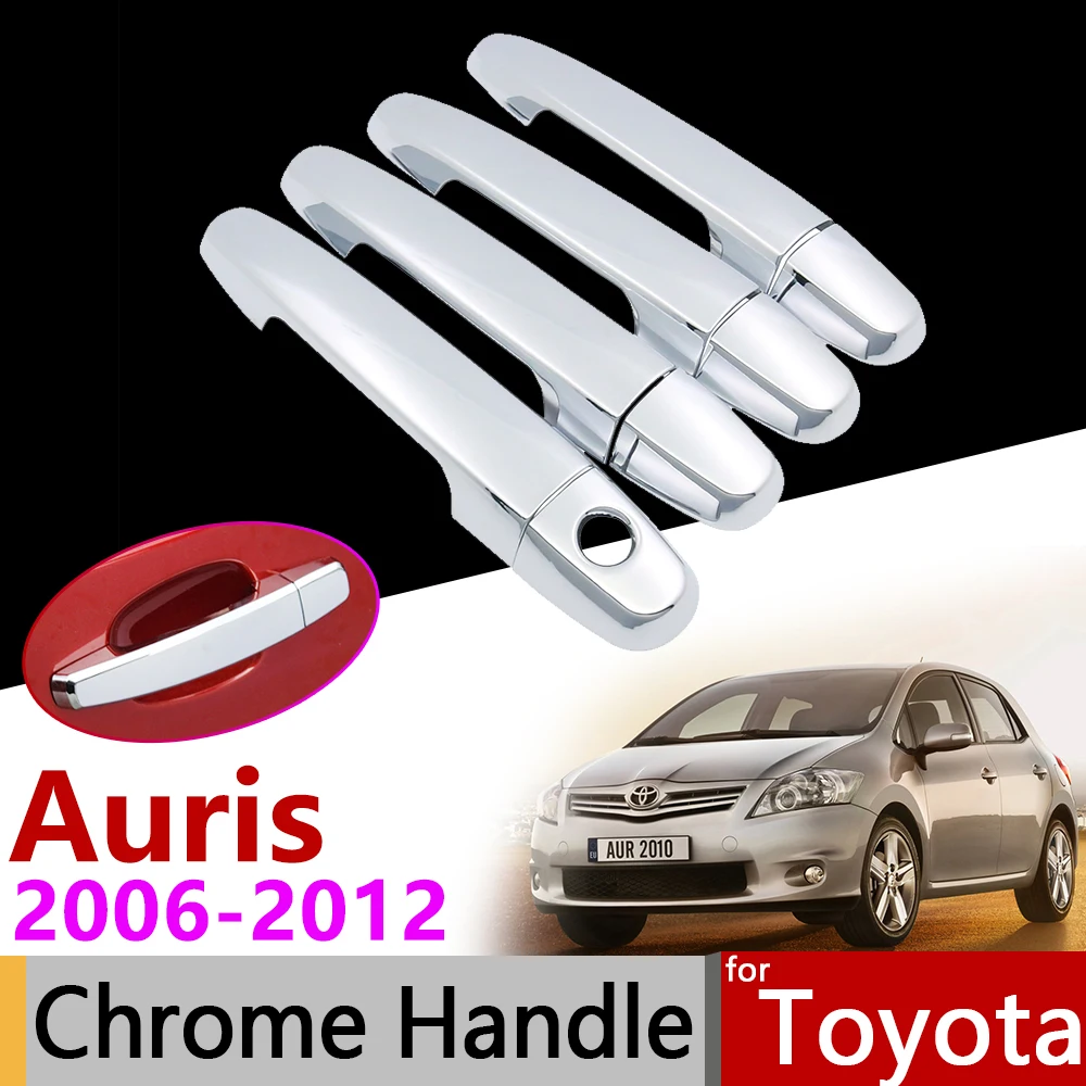 Автомобильные аксессуары хромированная крышка ручки внешней двери для Toyota Auris E150