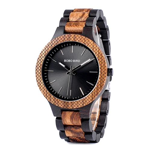 bobobirdwatch BOBO BIRD, роскошные брендовые деревянные часы для мужчин, Relogio Masculino, Miyota, кварцевые мужские наручные часы, подгонка, сделай сам, подарок, гравировка, имя, логотип - Цвет: bobobirdwatch