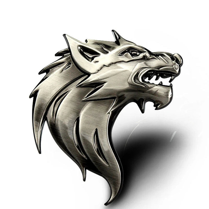 Noizzy автомобильная решетка волк стены улицы с символом металлическая