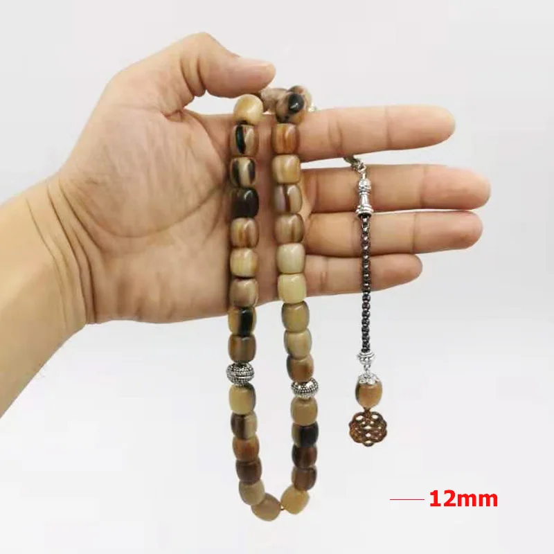 Натуральный бык рога Tasbih мужские 33 Молитвенные Четки из бусин мусульманские четки со специальным цветом Tarbizon