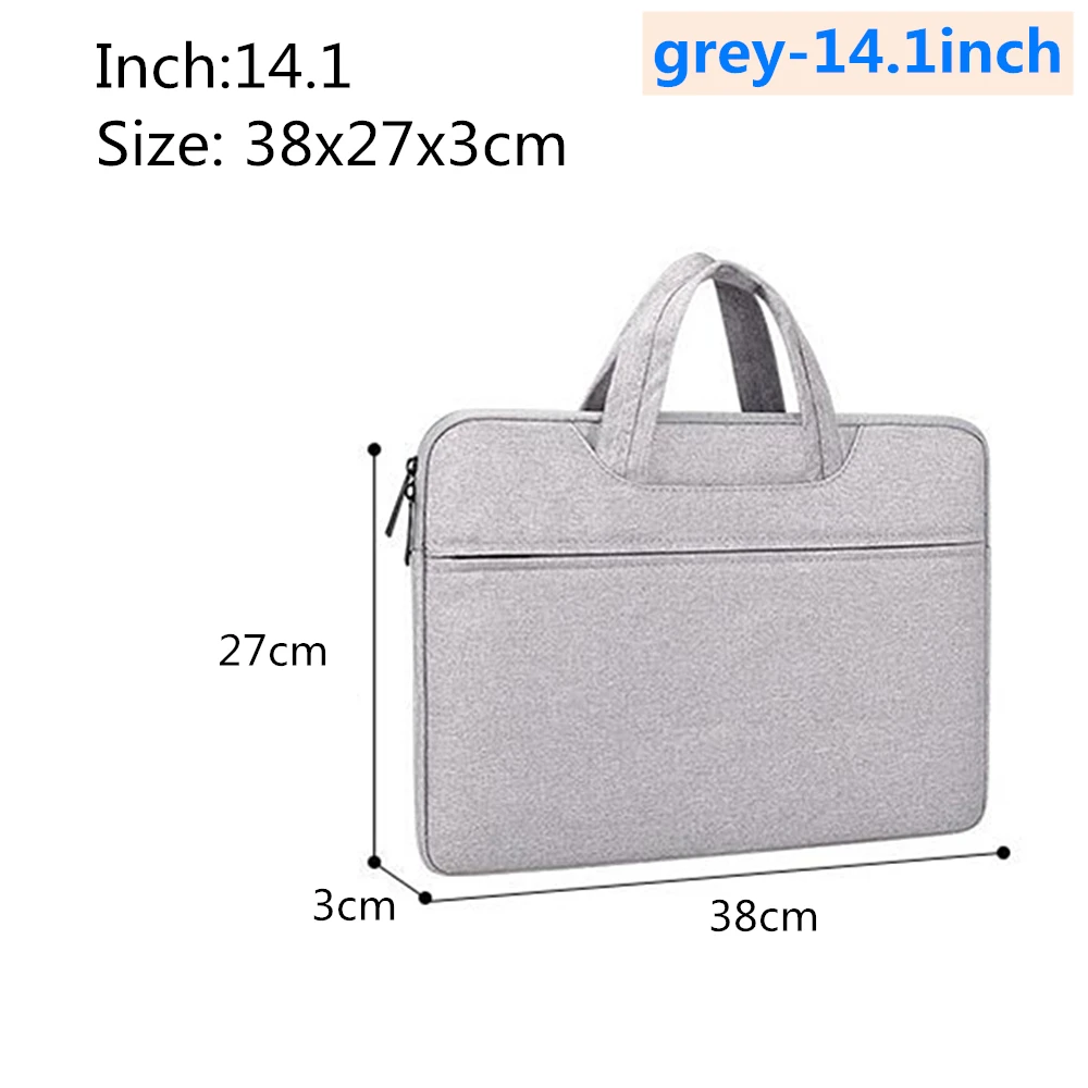 grey-14.1inch Водонепроницаемая сумка для ноутбука, чехол для ноутбука 13,3, 14,1, 15,4, 15,6 дюймов, MacBook для Apple Pro 15,6, чехол для ноутбука - Цвет: grey-14.1inch